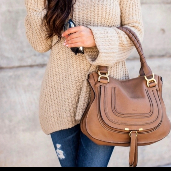 Chloe Marcie Medium Satchel Bag - Picture 4 of 17